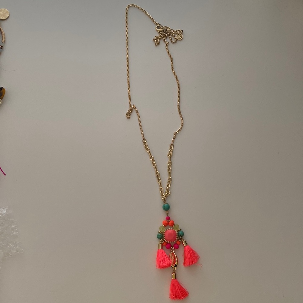 Lilly Pulitzer tassel necklace